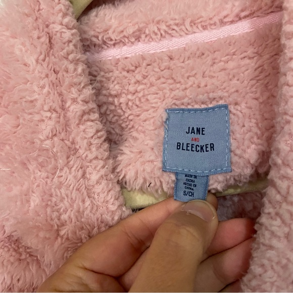 Jane and Bleecker Pink Sherpa Pullover // Size S - Picture 2 of 3